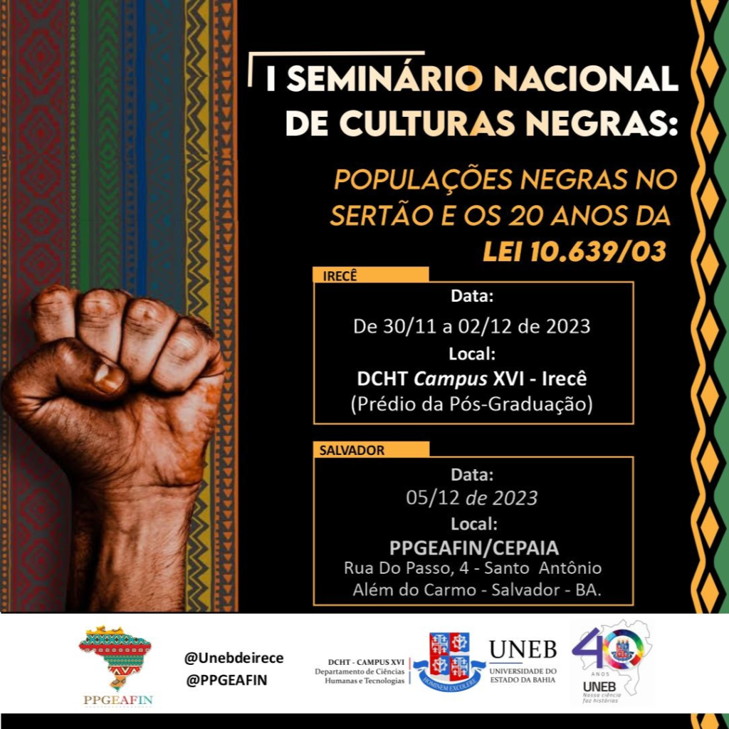 I SEMINÁRIO NACIONAL DE CULTURAS NEGRAS